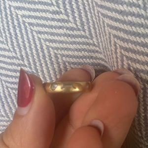 Polly Wales White and Blue Sapphire Celeste Ring sz 5